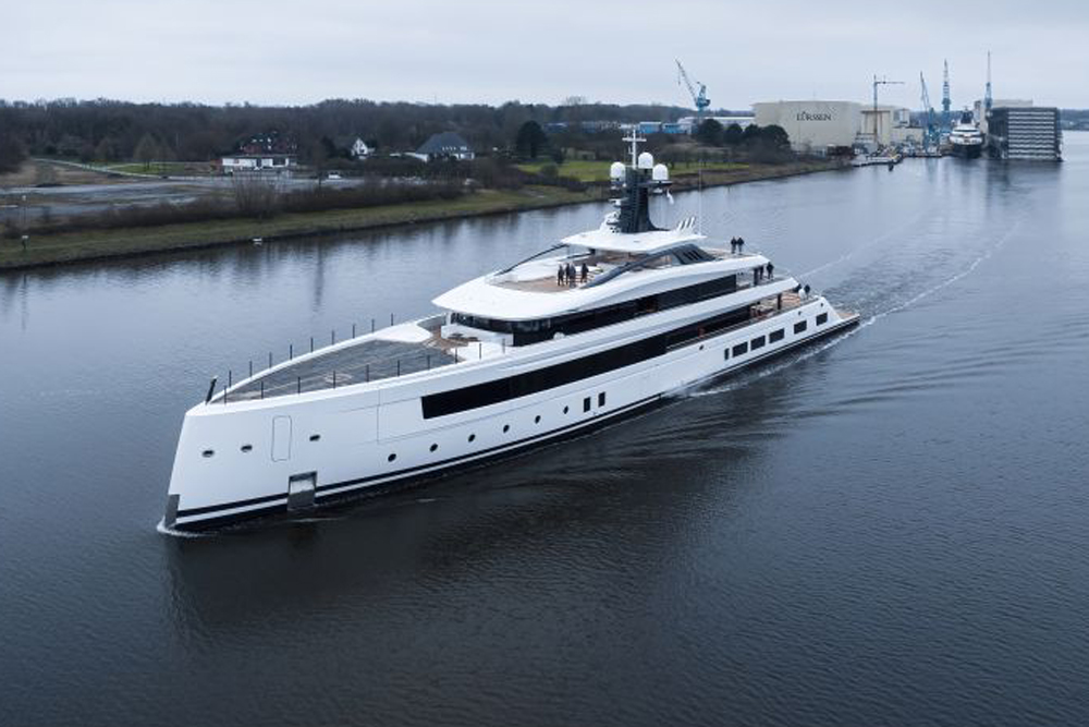 Lürssen sends new yacht 