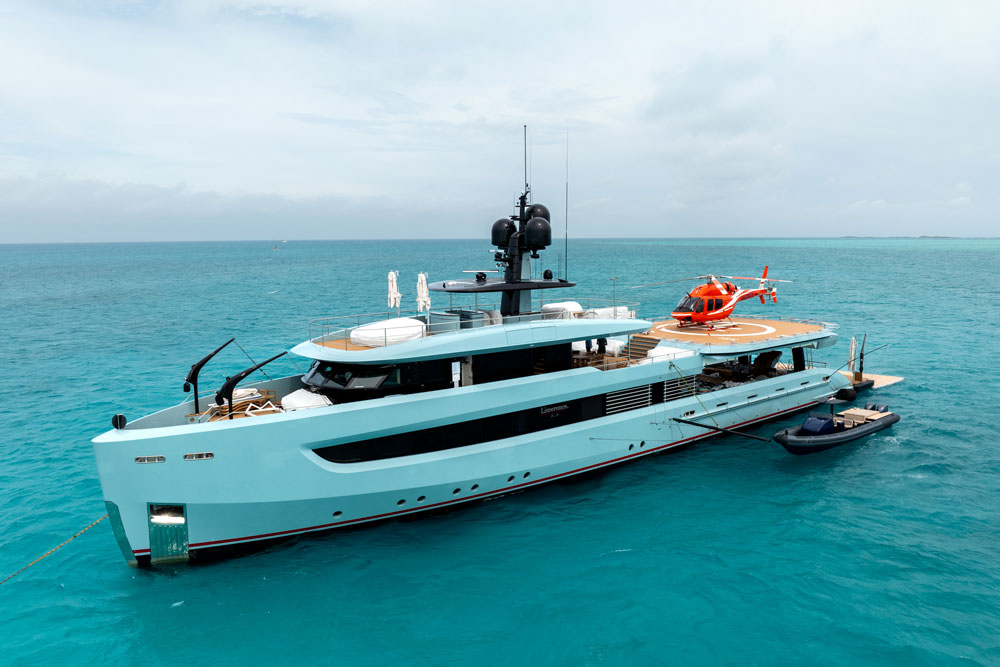 "Limerence" combines helideck, tenders and watersports in a versatile 52.5-metre platform