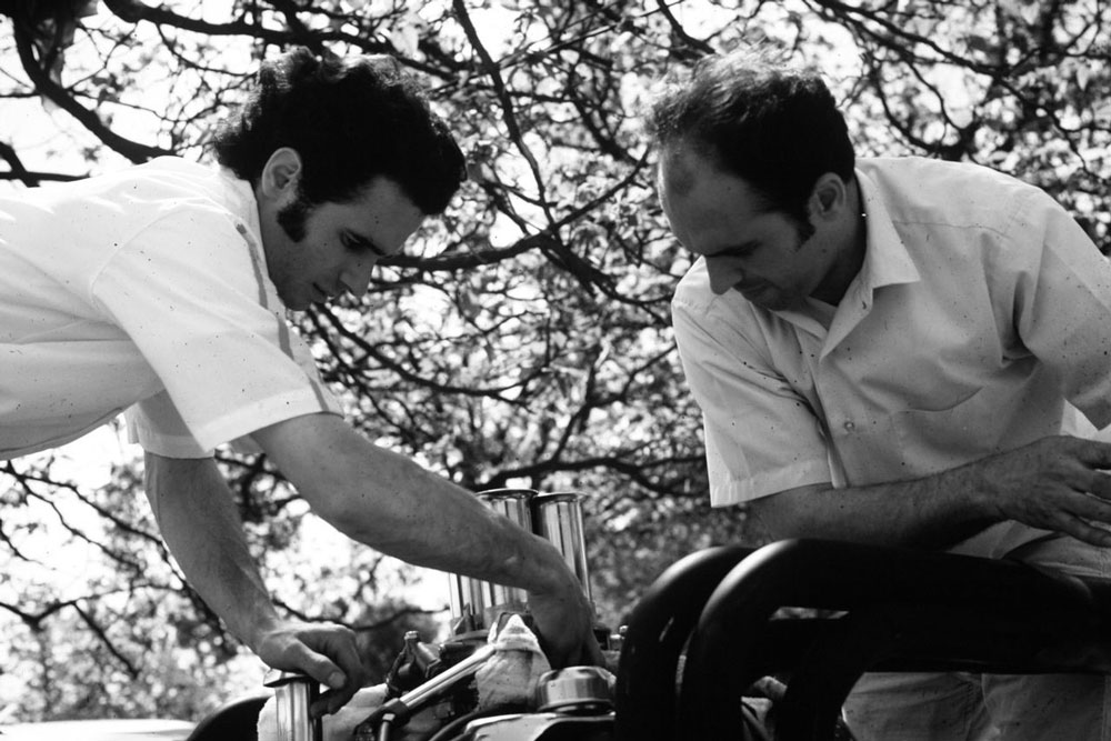 Delta Marine: The two shipyard founders and brothers: Jack Jones and Ivor Jones in 1972