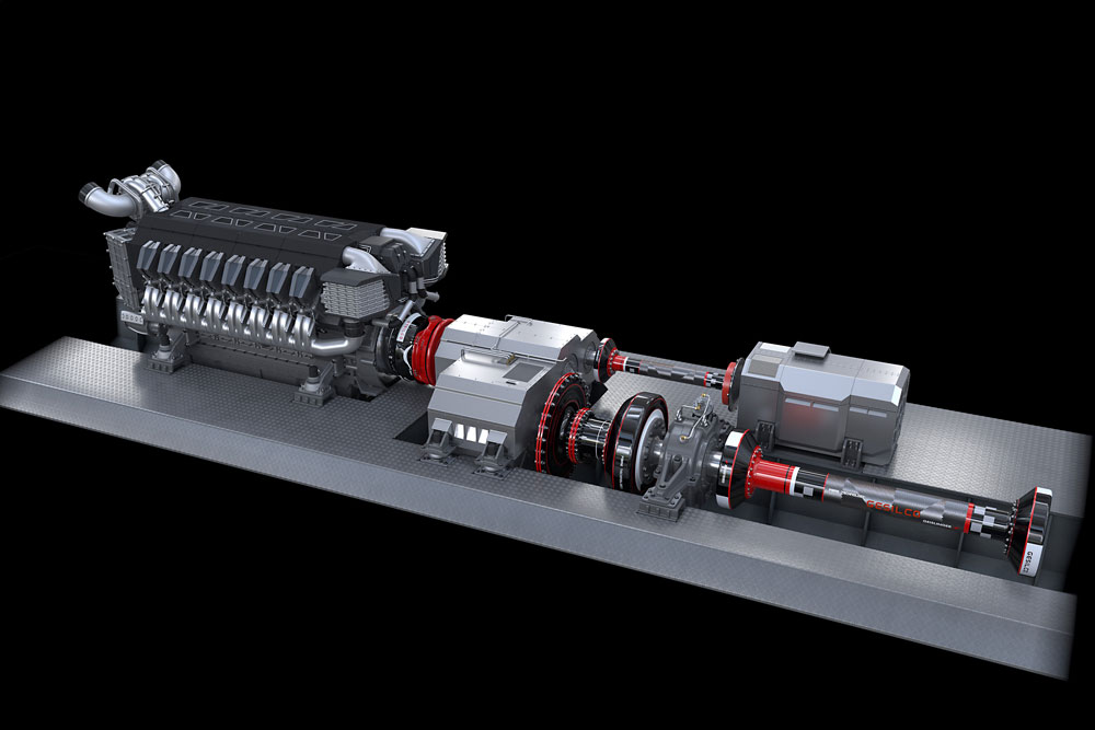 Quiet and lightweight at sea 3 A hybrid drive system with Geislinger components