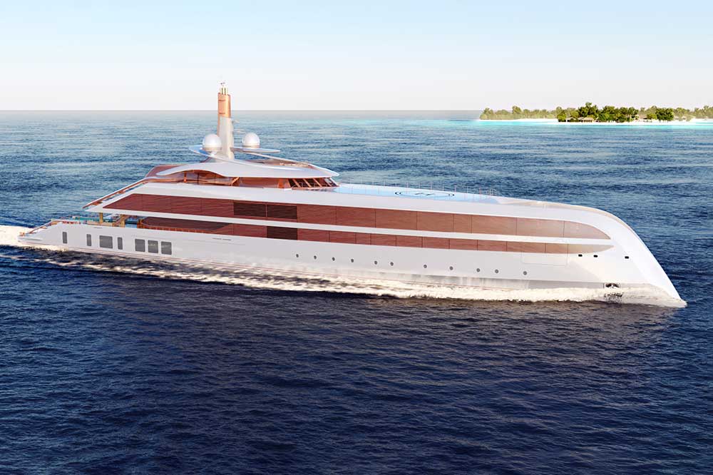 Yacht, Megayacht, The 114-meter project ELF from German Naval Yards