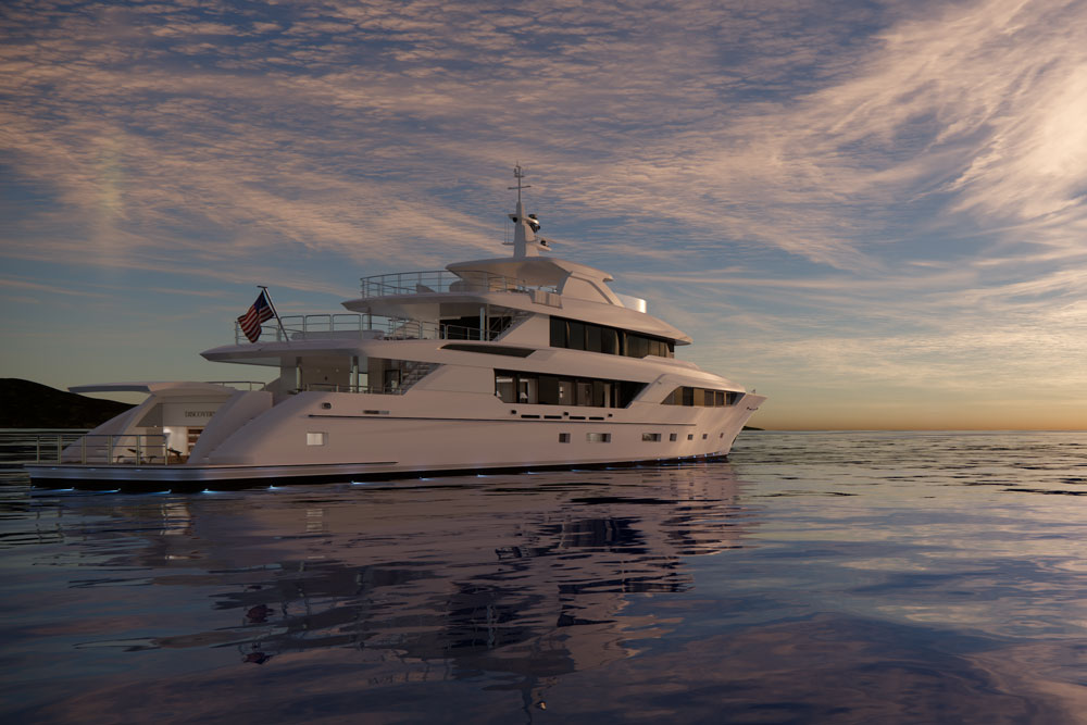 The 47.5 m long and 8.7 m wide Project Discovery