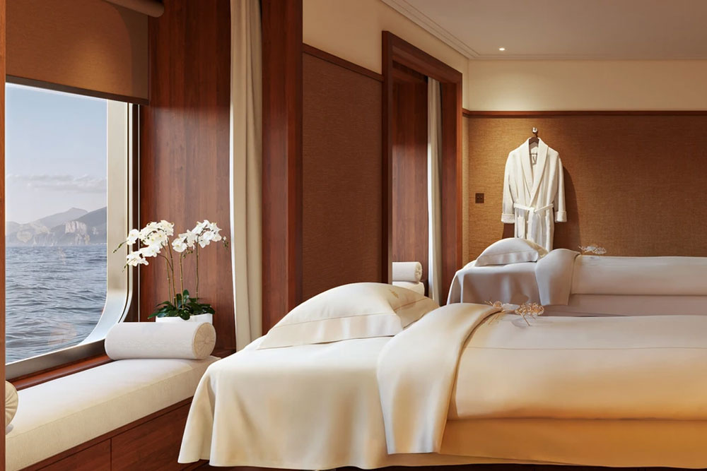 The new sailing yacht will feature a dedicated Guerlain Spa