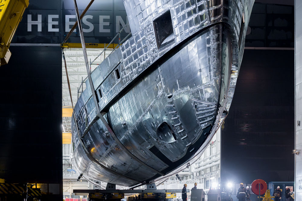 Heesen Yachts completes load-out of Project Evita