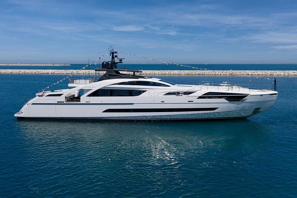 The fifth Pershing 140 has been launched at Ferretti Group’s Superyacht Yard in Ancona
