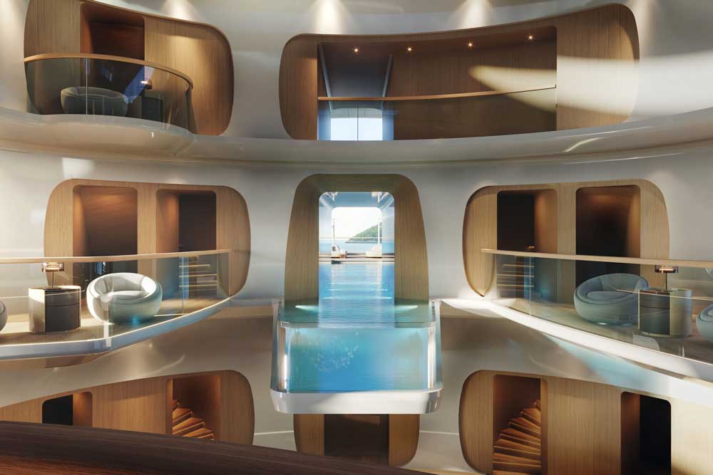 The aft pool on the ‘Hive’ (© Feadship)