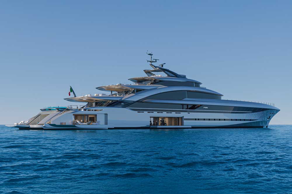 The 86-metre “Poseidon” (© ISA Yachts)